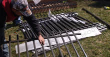 Review Packing List Unpacking Aluminum Fence Supplies for Installtion