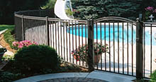 Aluminum Pool Gate Boca Grand Aluminum Pool Gate and Fence Meets B.O.C.A. Pool Safety Code